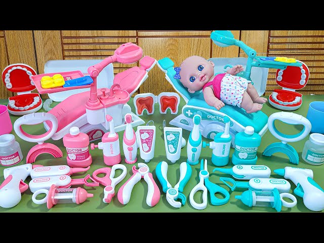 Satisfying with Unboxing Cute Pink vs Blue Doctor Dentist Play Set Toys Review ASMR