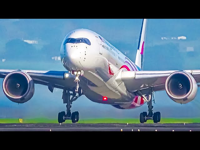 GREAT CLOSE UP Landings & Takeoffs | 767 A350 747 A340 | Auckland Airport Plane Spotting