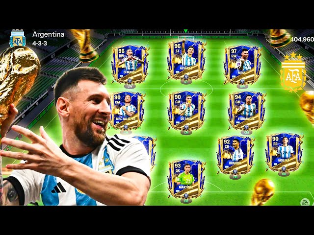 I Made Qatar World Cup 2022 Winning Argentina Squad! Messi’s Argentina!! FC Mobile