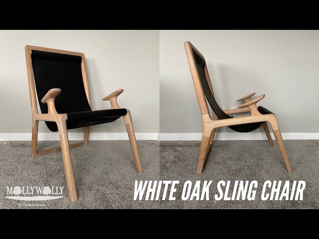DIY Sling Chair: White Oak and Leather