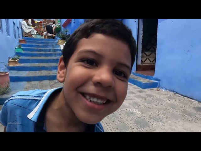 Chefchaouen, The Blue Pearl of Morocco | (Walking Tour 4K Ultra HD)