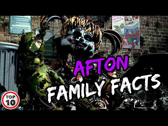 Top 10 FNAF Afton Family Facts | Marathon