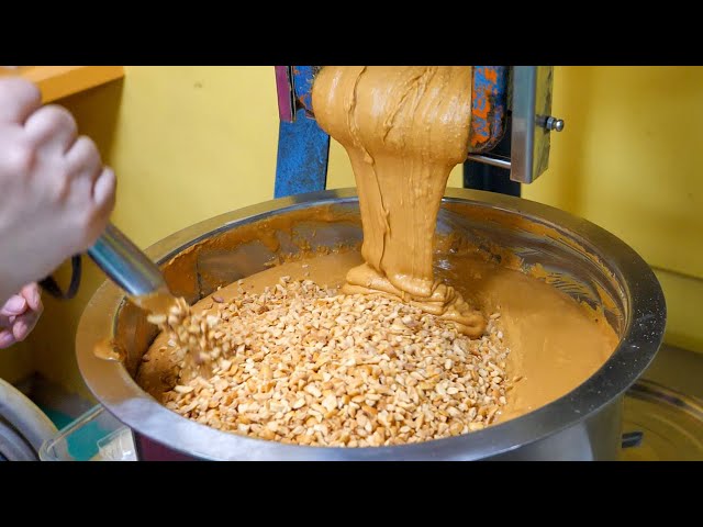Peanut Butter Making in Taiwan / 花生醬製作 - Taiwanese Food