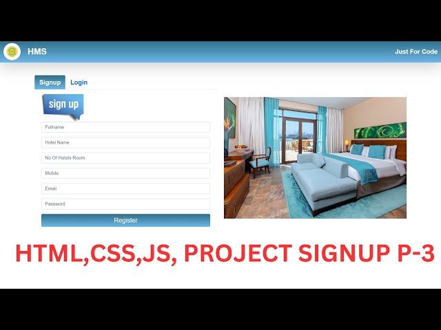 JAVASCRIPT PROJECT HOTEL MANAGEMENT SYSTEM | HTML | CSS | JAVASCRIPT PROJECT IN HINDI | PART-3