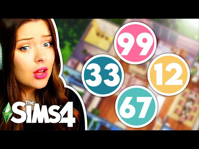 Each Room is a RANDOM NUMBER OF ITEMS in The Sims 4 // Sims 4 Build Challenge
