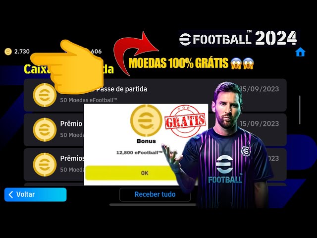 Como obter moedas eFootball grátis no eFootball 2024 mobile // eFootball Coin // Moeda grátis