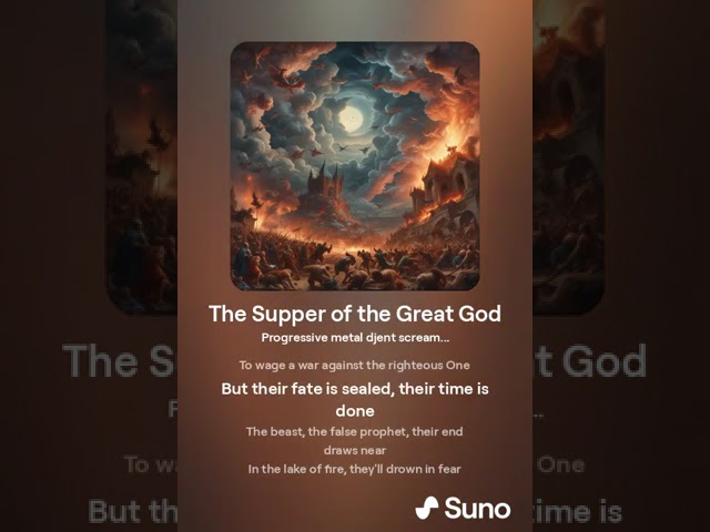 The Supper of the Great God Version 1 by crossofthemessiah [AI Lyric Video]