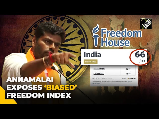 “Nothing called reality…” K Annamalai rejected ‘biased’ Freedom Index, exposes West hypocrisy