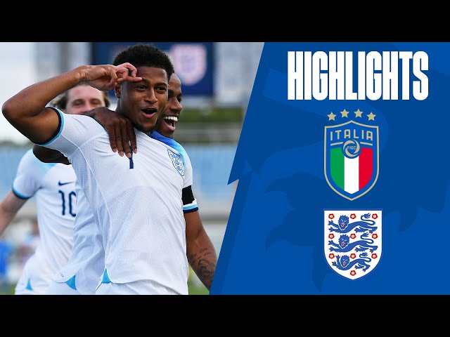 Italy U21 0-2 England U21 | Brewster's First Half Brace Seals Young Lions Win! | Highlights
