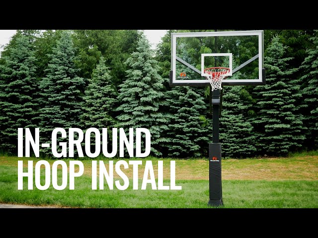 In-Ground Basketball Hoop Installation & Hoop Light!
