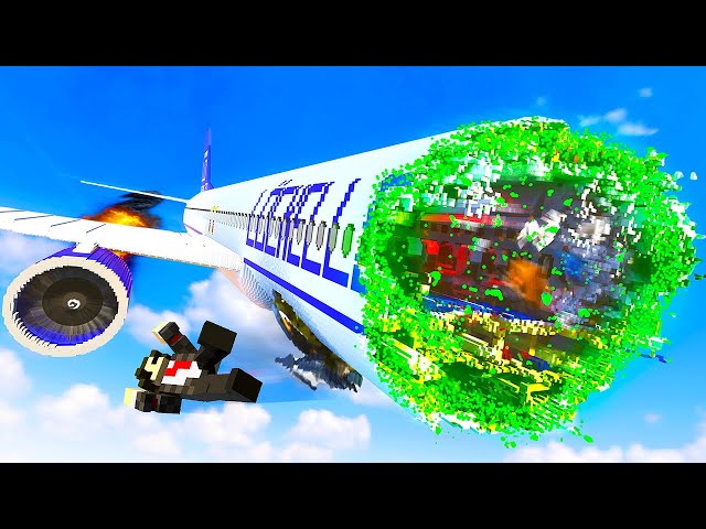 NANITES Cause Plane Crash - Teardown Mods Gameplay