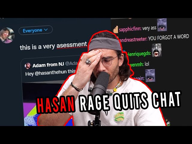 HasanAbi rage quits stream after taking too many Ls from chat (Ended Stream)
