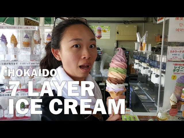 Amazing 7 Layer Ice Cream | Hokkaido Japan