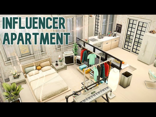 Fashion Influencer Platform Apartment ~ 17 Culpepper Renovation: Sims 4 Speed Build (No CC)