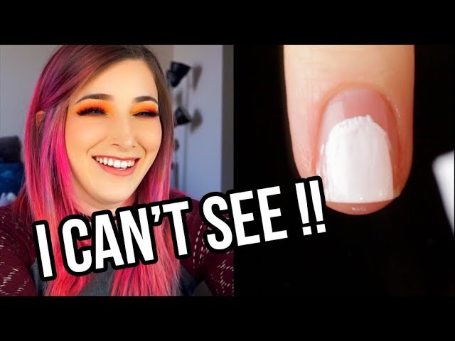 Trying to Paint Nail Art Without Glasses or Contacts || KELLI MARISSA