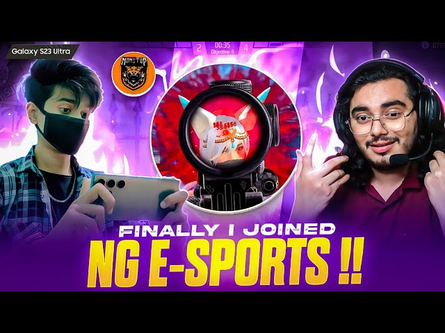 Finnally i Joined Ng E-Sports [ Nonstop Gaming ] 🔥😈 | @BlackShoutGaming Shocked😳 !!