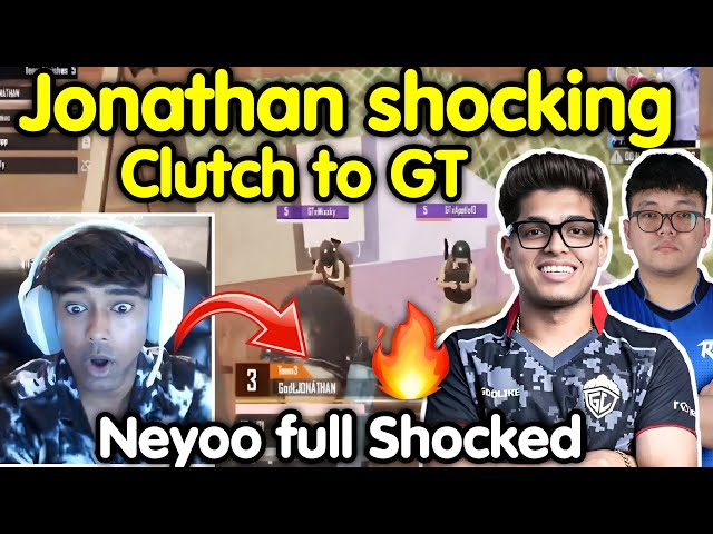 Neyoo full Shocked by Jonathan clutch against GT 🥵 Admino also on fire 🇮🇳