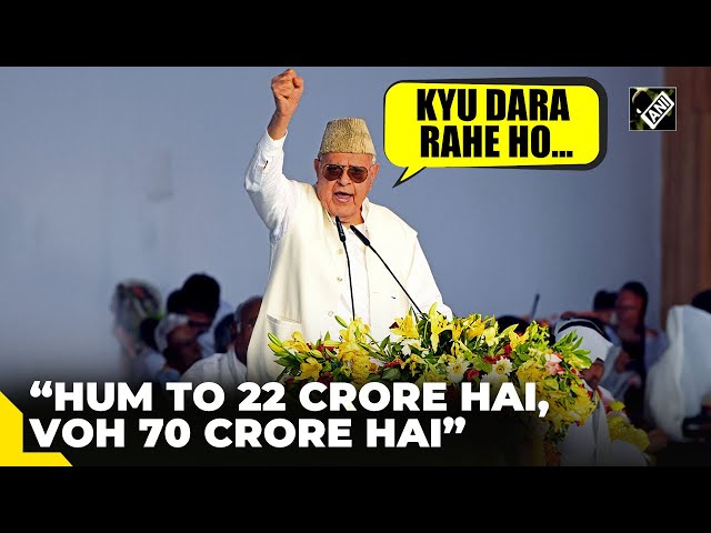 “Hum 22 Crore Hai, Voh 70 Crore Hai …” Farooq Abdullah’s no-holds-barred attack on BJP