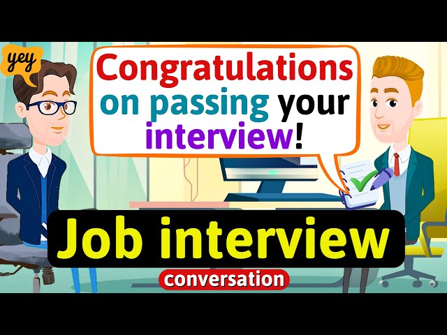 Job interview in English (Practice English Conversation) Improve English Speaking Skills Everyday