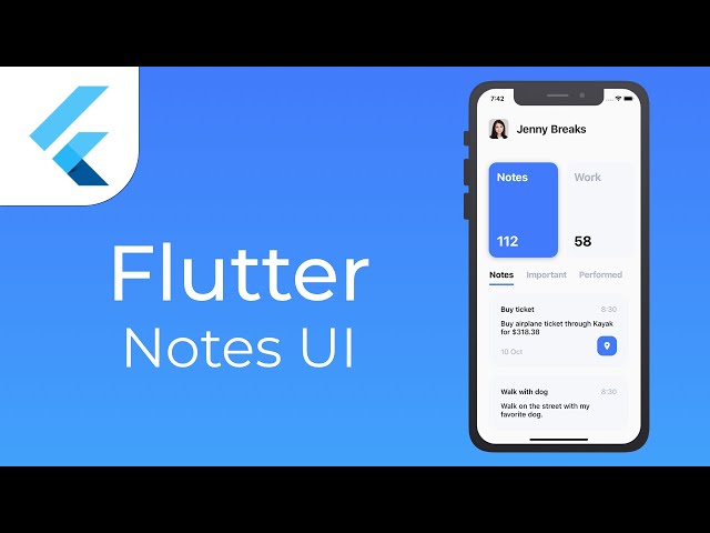 Flutter Notes UI | Speed Code