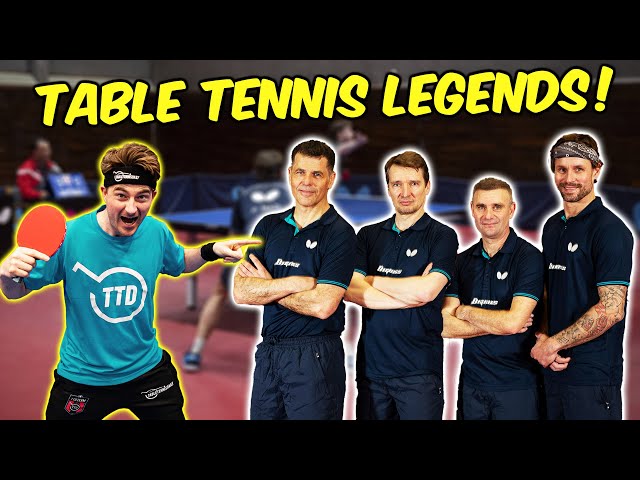 TAKING ON TABLE TENNIS LEGENDS! | TTD Team vs Butterfly Legends