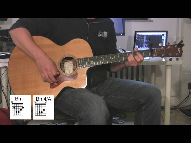 "Your Song" Cover Acoustic Guitar with original vocals and chord diagrams, Elton John