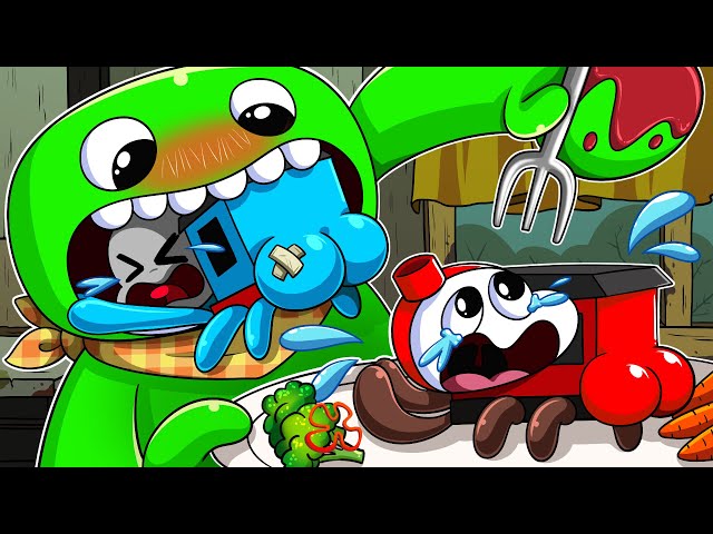 [Animation] Jumbo Josh & Baby Choo Choo Food Adventures! 🧀 | So Cute CHOO CHOO CHARLES Animation