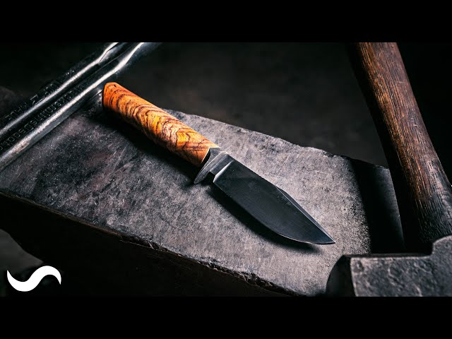 MAKING A SKINNING KNIFE WITH BASIC TOOLS!!!