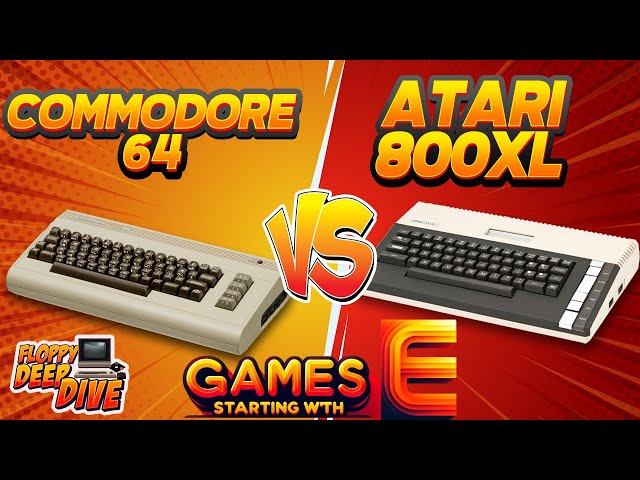 Retro Gaming Showdown: C64 vs. Atari 800XL - Six Classic 'E' Games Compared