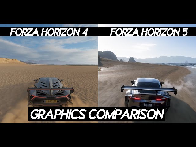 Forza horizon 5 "SAND/SEA COMPARISON" VS Forza horizon 4 | Which games looks better ?
