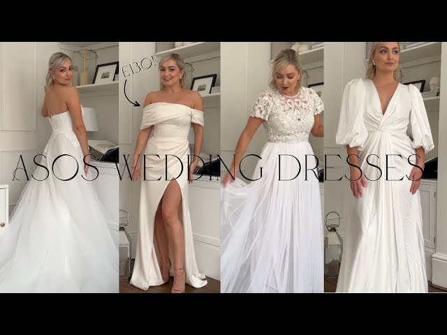 TRYING ASOS WEDDING DRESSES | AIMEELAURENFOX | Petite bride trying on affordable wedding dresses