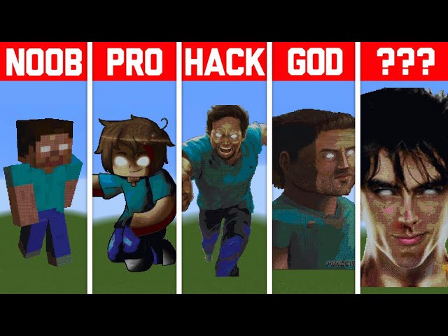 NOOB VS PRO VS HACKER Minecraft Pixel art✨Herobrine