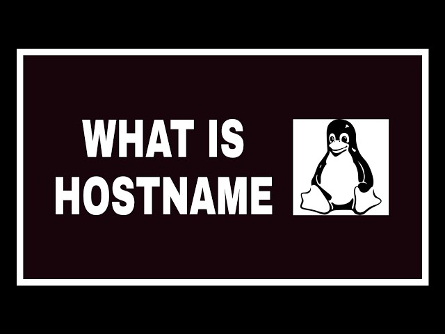 WHAT IS HOSTNAME
