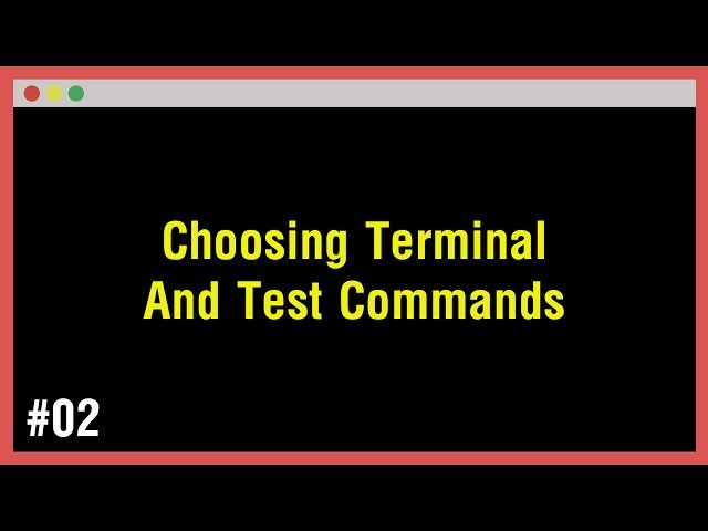 [Arabic] Learn Command Line #02 - Choosing Terminal And Test Commands