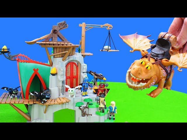 Alle Spielzeug Drachen vom Dragons Kinofilm Drachenzähmen leicht gemacht als Unboxing für Kinder