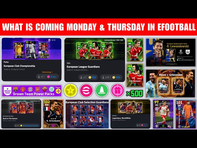 What Is Coming On Monday & Thursday In eFootball 2024 Mobile | 7th Anniversary Campaign, Free Coins