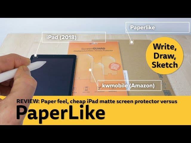 PaperLike matte screen protector review for the iPad. Versus a cheap alternative from Amazon.
