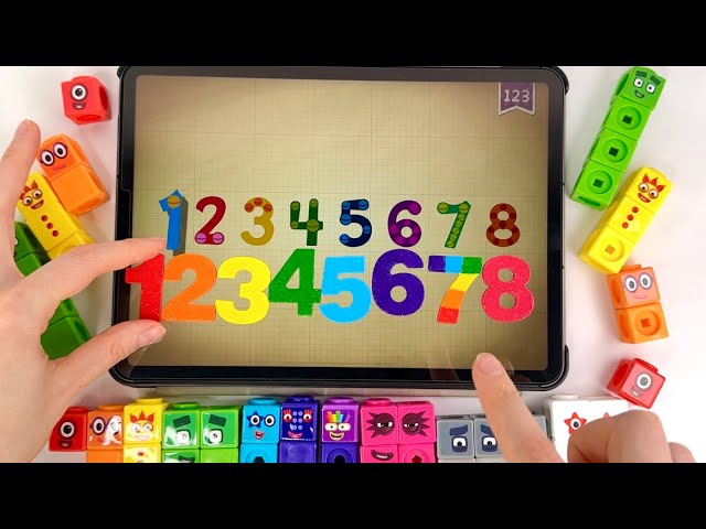 Numberblocks 1 to 100 Cubes Set Count Simply Math - Learn Count To Big Numbers  Rainbow Colors