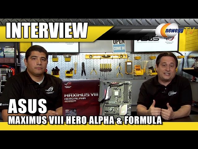 ASUS ROG MAXIMUS VIII HERO ALPHA & FORMULA Z170 Motherboard Interview - Newegg TV