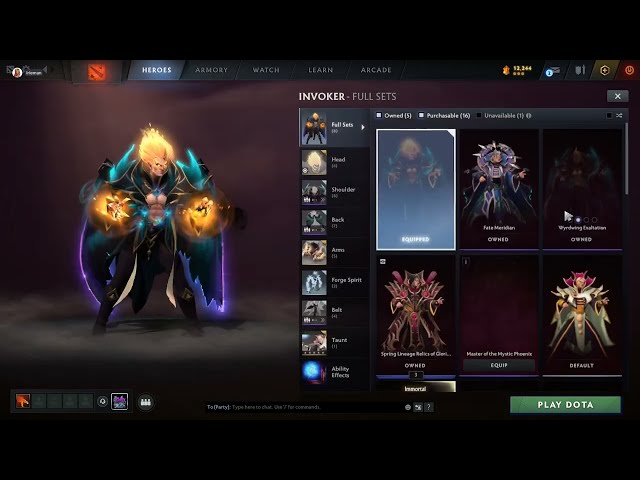 Crown Fall NEW SPECIAL INVOKER SET