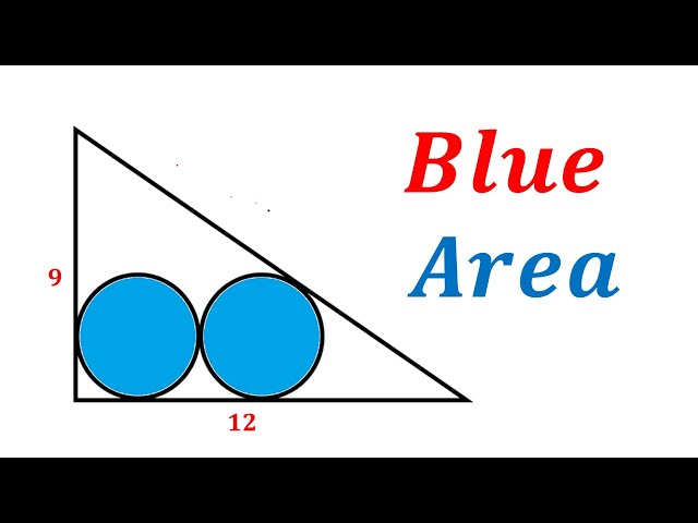 A Very Nice Geometry Problem | What is Blue Area | #maths #geometry