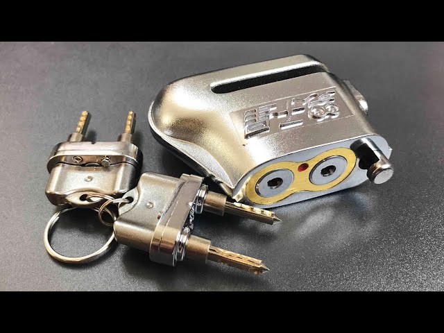 [552] "Pickproof" Dual Cylinder Disc Brake Lock Picked
