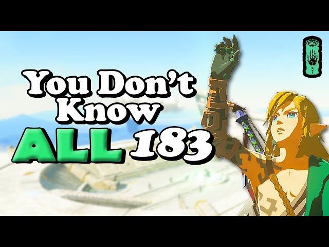 My Life Is EASIER With These 183 Tips & Tricks For Zelda Tears of The Kingdom | Totk