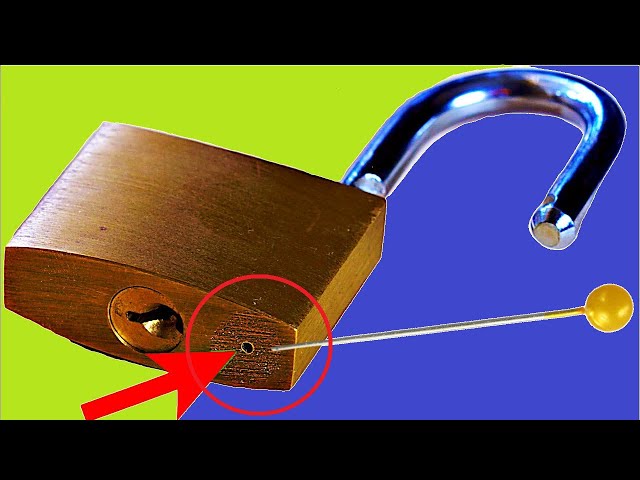 Way To Open A Lock with Needle 🔴 #Shorts
