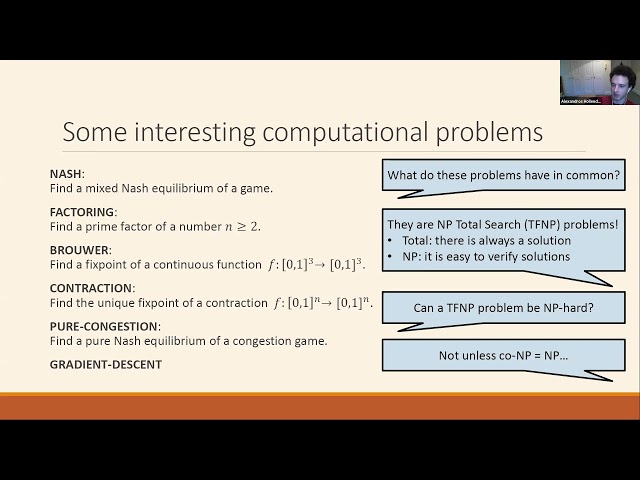 The Complexity of Gradient Descent, Alexandros Hollender | LMS Computer Science Colloquium