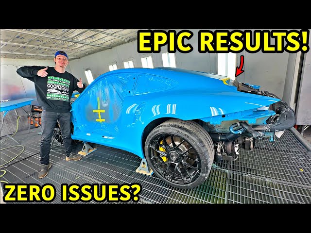 Our Wrecked Porsche 911 Finally Gets Painted!!!