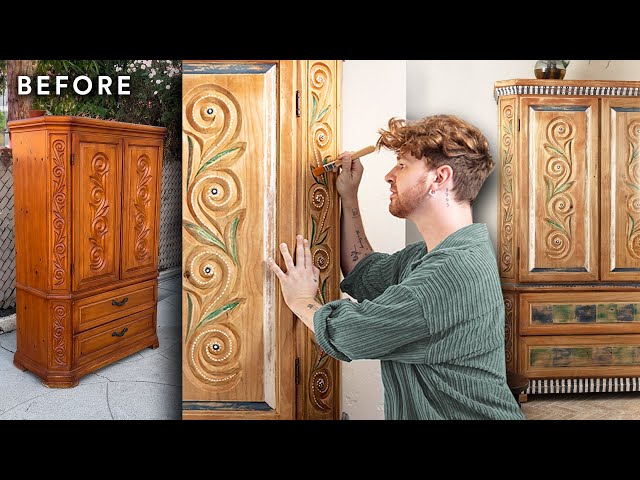 Turning a FREE Cabinet into my DREAM FURNITURE PIECE!