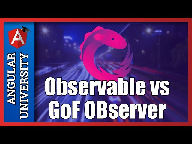 💥 The Observable Reactive Pattern vs the Gang Of Four Observer Pattern - An Important Difference