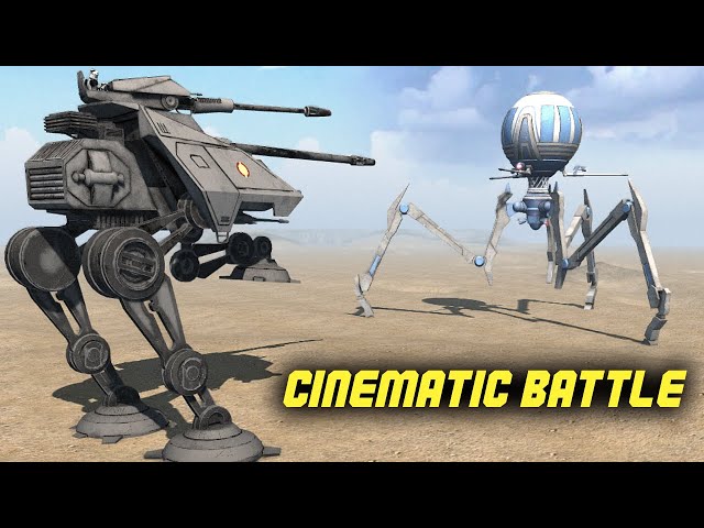 Cinematic Battle - Clone Troopers vs CIS Droids - Men of War: Star Wars Mod