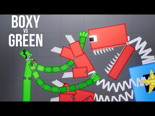 Boxy Boo [Poppy Playtime] vs Green [Rainbow Friends] - People Playground 1.26 beta